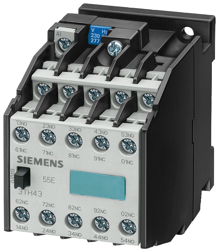 SIEMENS - SIE3TH43100AP0 Contattore ausiliario 100E, 10NO, comando in AC, AC 230 V 277 V
