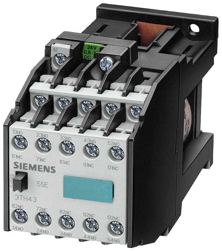SIEMENS - SIE3TH43100BB4 Contattore ausiliario 100E, 10NO, comando in DC, DC 24 V