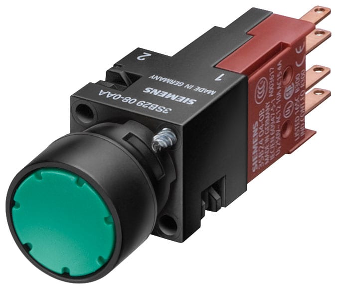 SIEMENS - SIE3SB22260AH01 Pulsante luminoso, 16 mm, rotondo, in plastica