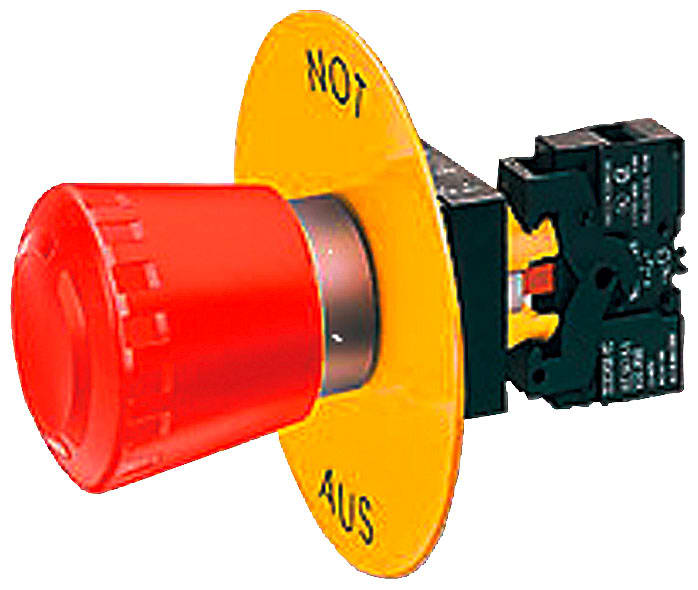 SIEMENS - SIE3SB29082AK TARGHETTA GIALLA EMERGENZA NOT AUS