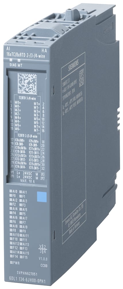 SIEMENS - SIE6DL11346JH000PH1 SIMATIC ET 200SP HA AI 16 x TC/8xRTD 2-/3-/4-wire HA