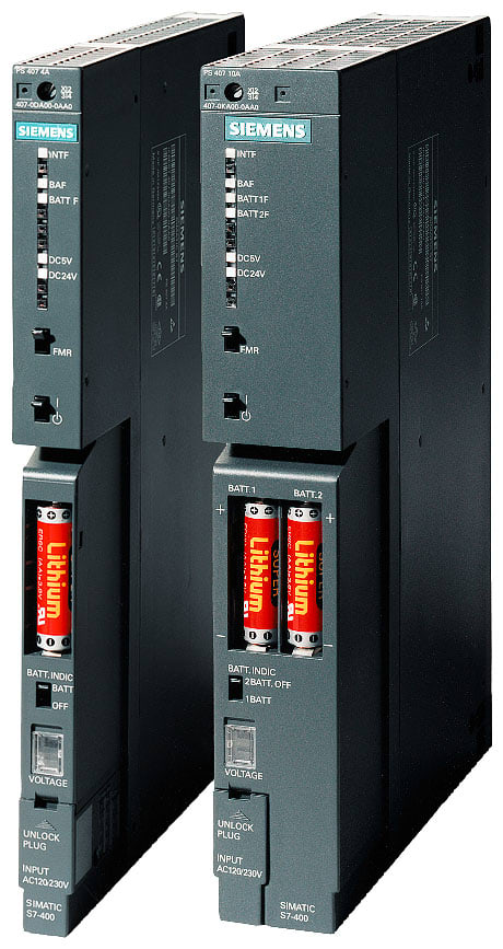 SIEMENS - SIE6ES74050KR020AA0 POWERSUPPPS405,DC24/48/60V,DC5V/10A,RED