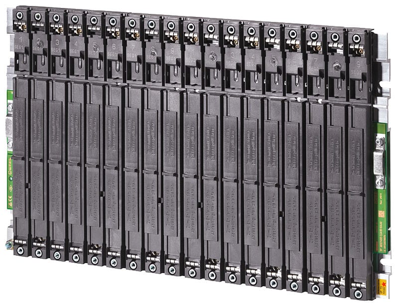 SIEMENS - SIE6ES74002JA100AA0 SIMATIC S7-400 UR2-H con 2 x 9 posti connettore, alluminio Per la realizzazione di unità centrali e apparecchiature di ampliamento S7-400