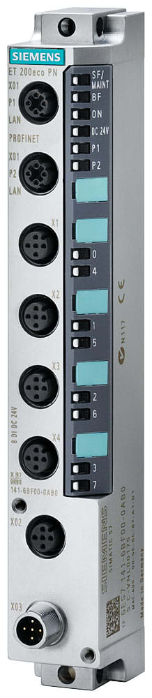 SIEMENS - SIE6ES71426BF000AB0 SIMATIC ET 200eco PN 8DQ DC 24 V/1,3 A 4 x M12