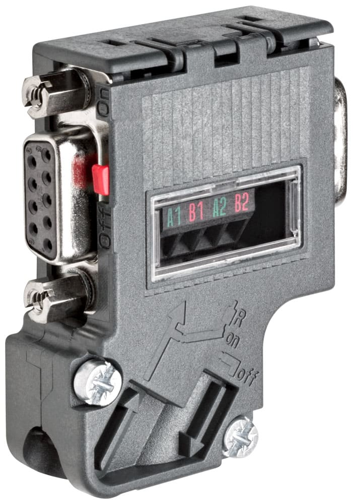 SIEMENS - SIE6ES79720BB420XA0 SIMATIC DP Connettore PROFIBUS RS 485, a vite, con presa PG, 35°