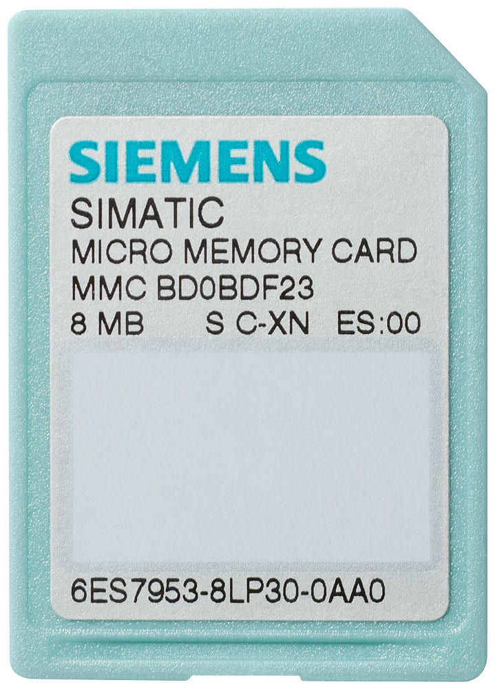 SIEMENS - SIE6ES79538LP310AA0 SIMATIC S7 Micro Memory Card 8 MB per S7-300/C7/ET 200