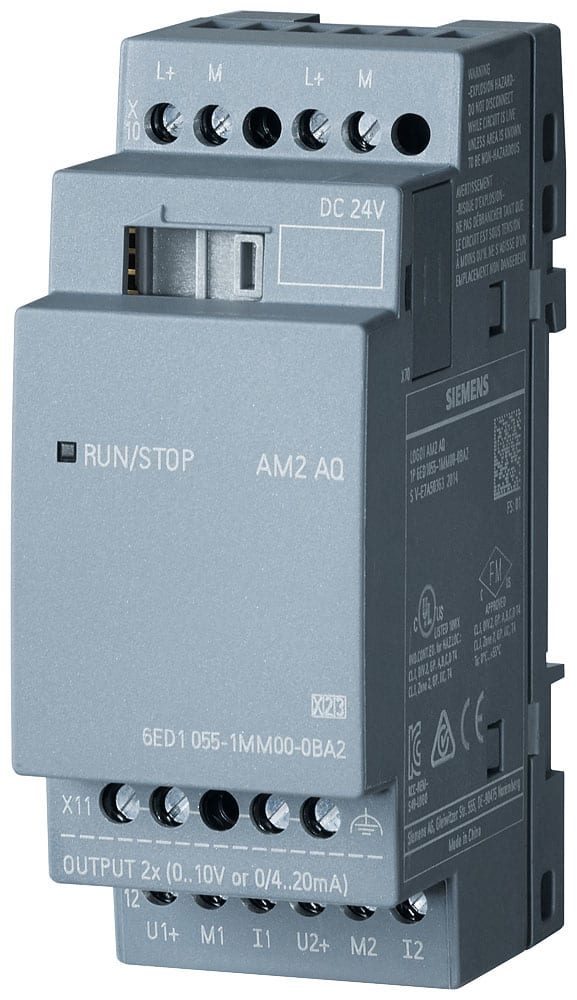 SIEMENS - SIE6ED10551MM000BA2 LOGO! AM2 AQ, 2AQ, 0-10V, 0/4-20MA