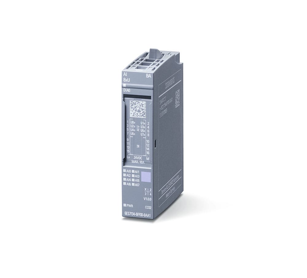 SIEMENS - SIE6AG11346FF002AA1 SIPLUS ET 200SP AI 8 x U BA -40 ... +60 °C con Conformal Coating based on 6ES7134-6FF00-0AA1