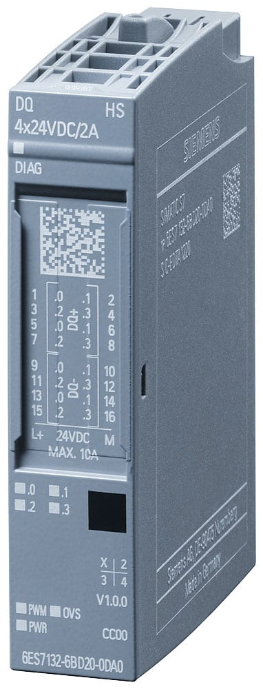 SIEMENS - SIE6ES71326BD200DA0 SIMATIC ET 200SP DQ 4x24 VDC/2 A HS