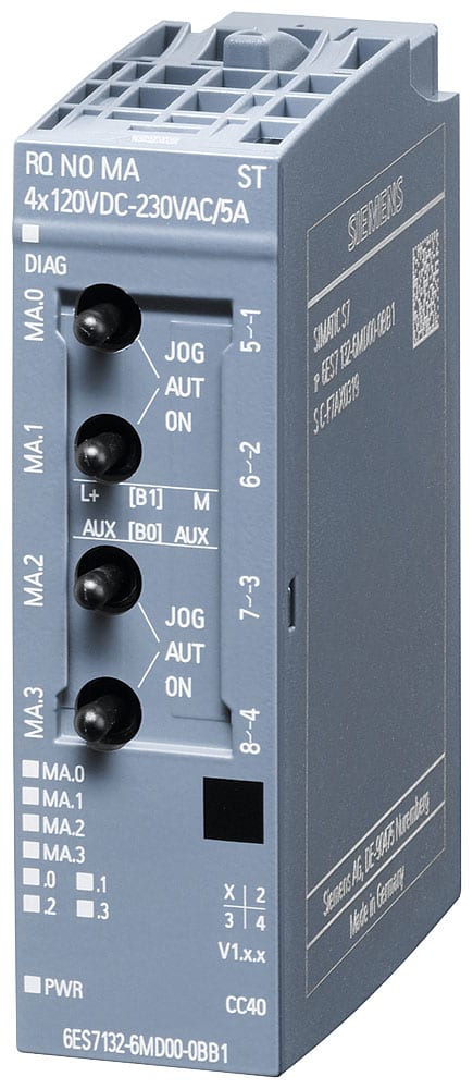 SIEMENS - SIE6ES71326MD000BB1 SIMATIC ET 200SP RQ 4x120 VDC ... 230 VAC/5 A NO MA ST