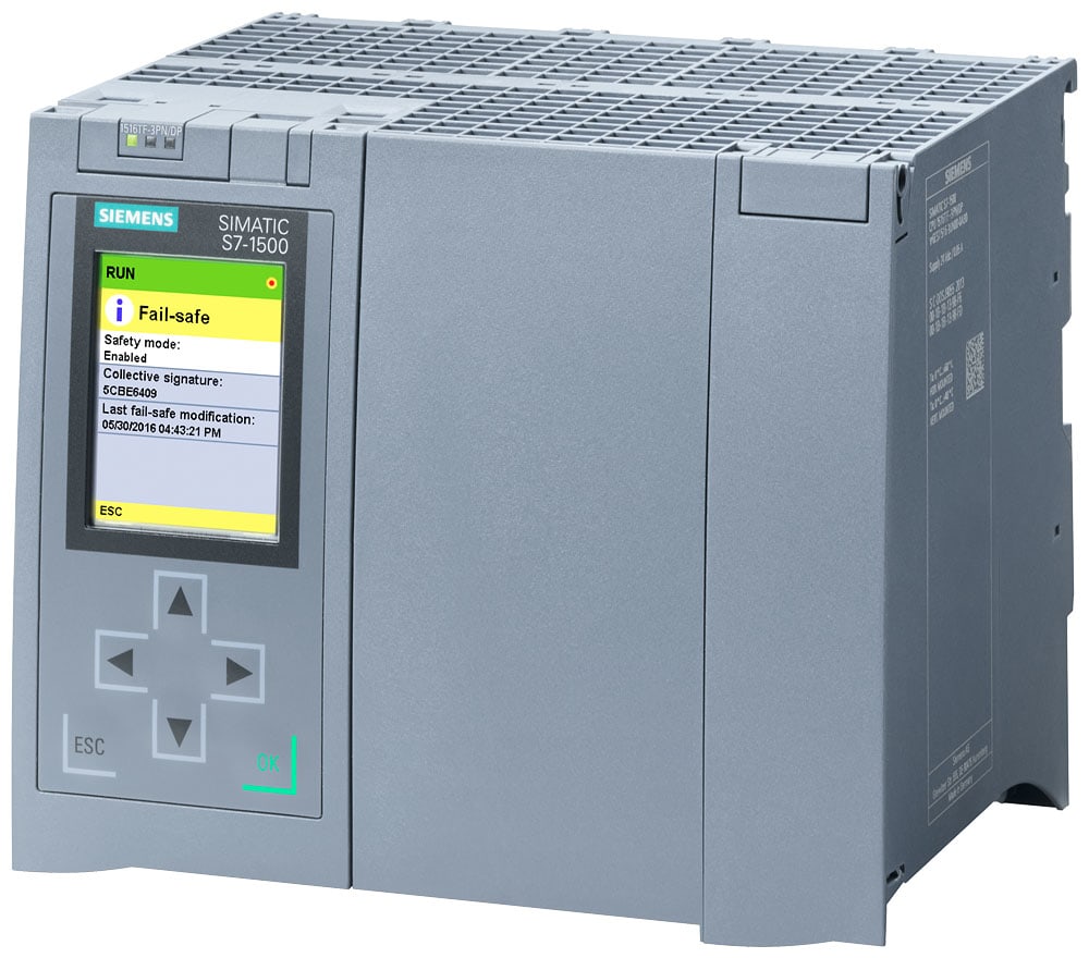 SIEMENS - SIE6ES75163UN000AB0 CPU 1516TF-3 PN/DP, 1.5MB PROG./5MB DATA