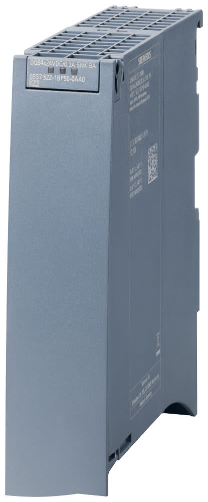 SIEMENS - SIE6ES75221BP000AA0 SIMATIC S7-1500 DQ 64x24VDC/0,3A BA 35 mm Cavi e blocchi terminali devono essere ordinati separatamente