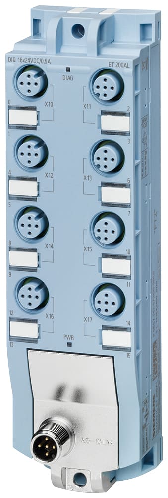 SIEMENS - SIE6ES71435AH000BL0 SIMATIC ET 200AL IO-Link DIQ 16x24 VDC/0,5A 8 x M12