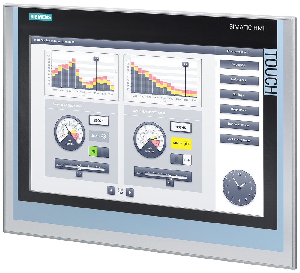 SIEMENS - SIE6AV21240QC020AX2 SIMATIC HMI TP1500 Comfort