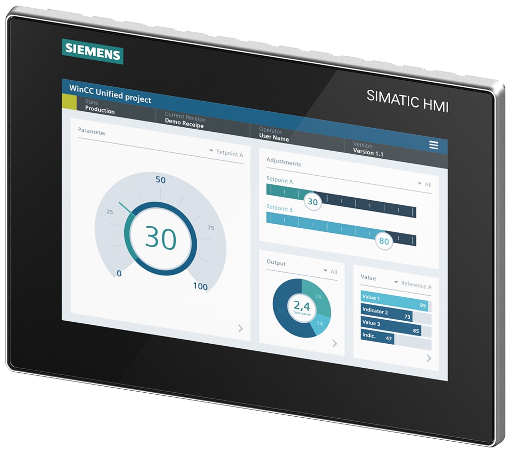 SIEMENS - SIE6AV21283KB060AX1 SIMATIC HMI MTP1000 Unified Comfort