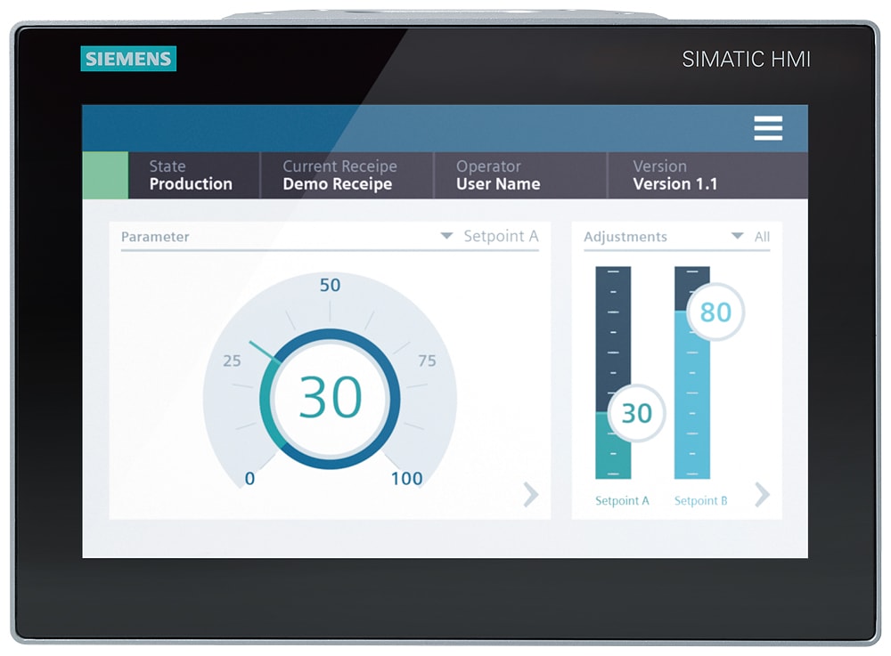 SIEMENS - SIE6AV21283MB270BX0 SIMATIC HMI MTP1200 Unified Comfort PRO Con predisposizione per braccio di sostegno ed elementi di ampliamento