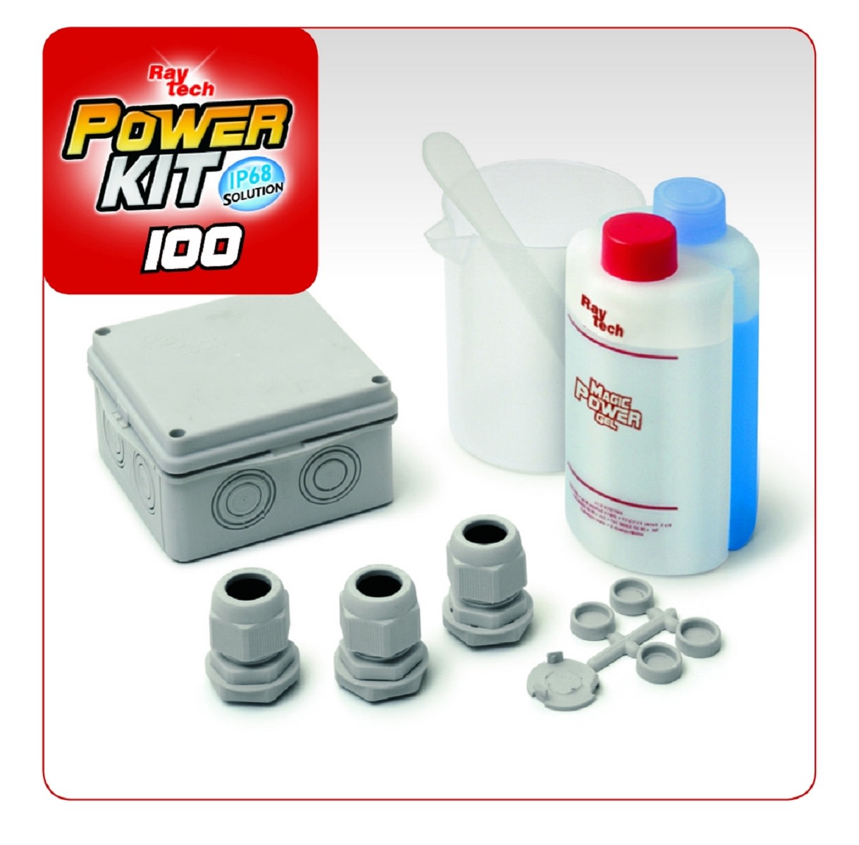 RAYTECH SRL - RYTPOWER-100 POWER KIT 100 CASSETTA IP68 GEL