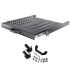 LINK4COM SRLS - LK4RE1P500.9005L Ripiano estraibile 19 1U 500 mm Nero