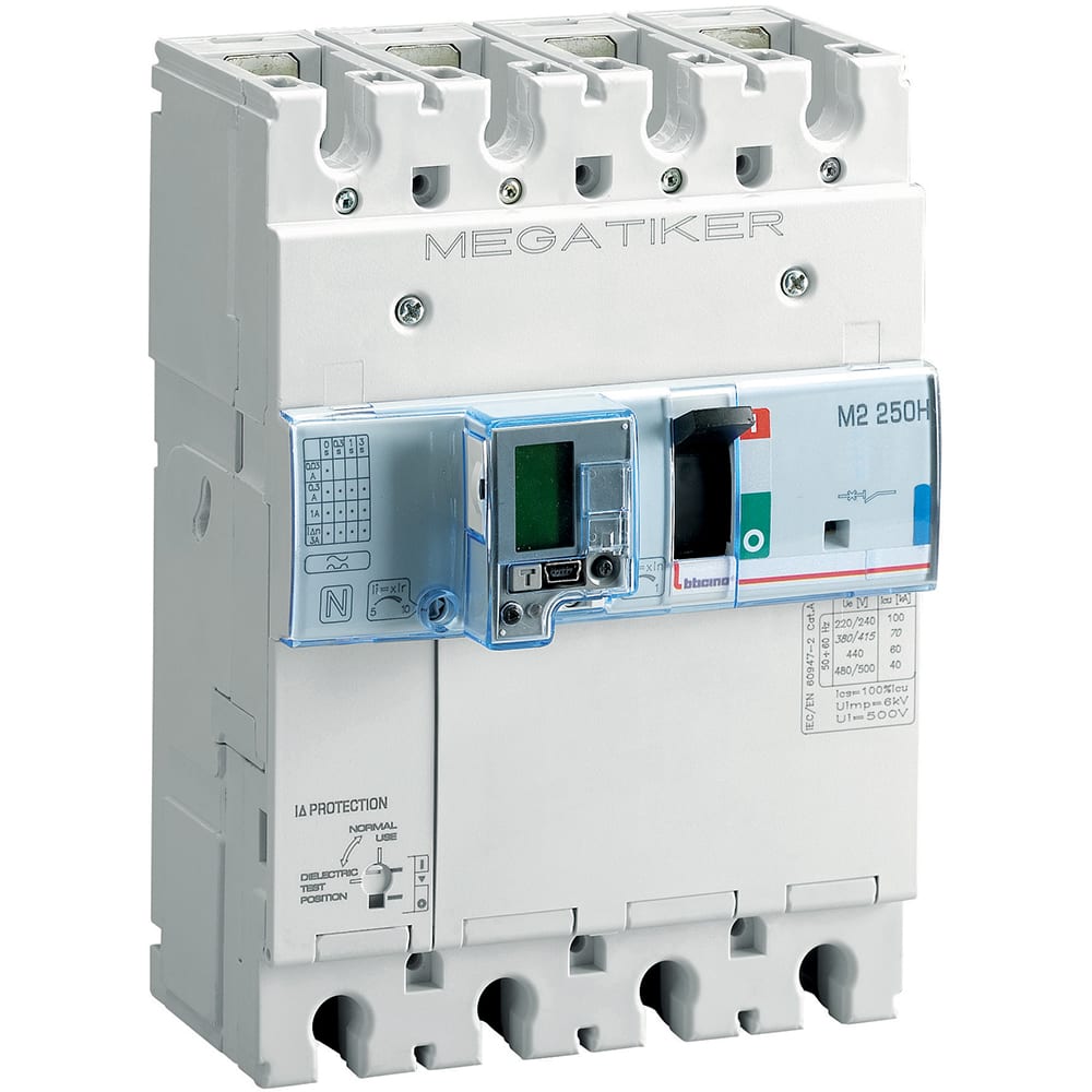 BTICINO - BTIT724H250MD M2 250H - ELE + MIS + DIFF 3P+N 250A 70K
