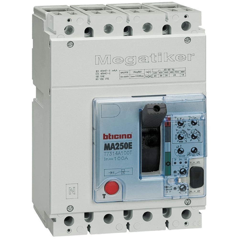 BTICINO - BTIT7314A100T mega MA250E - elett sel+ter 4P 100A 36kA