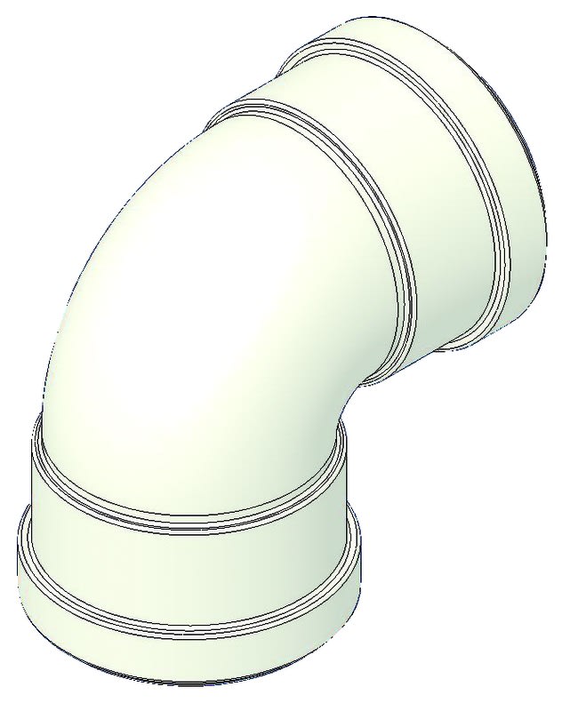 TECNOGAS SRL - TGS00000051045 CURVA ALLUMINIO 90 FF D=80 C/GUARN A N