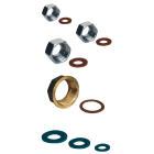 TECNOGAS SRL - TGS00000090110 DADO OTTONE D=1/2 X TUBO 1/2 C/GUARNIZI