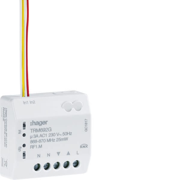 HAGER - HAGTRM692G MOD.KNX RF 2 IN + 1 VENEZ 3A 230V 2 FILI
