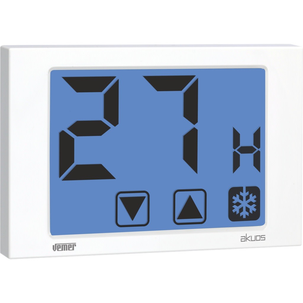 VEMER SPA - VEMVE791200 AKUOS UMIDOSTATO DA PARETE BATT. BIANCO