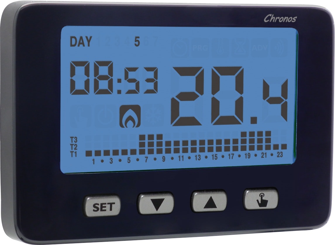 VEMER SPA - VEMVE728200 CHRONOS KEY 230 NERO CRONOTERM.