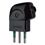 VIMAR SPA - VIW00211 Spina 2P+T 10A S11 90° nero