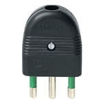VIMAR SPA - VIW01026 Spina 2P+T 16A assiale nero