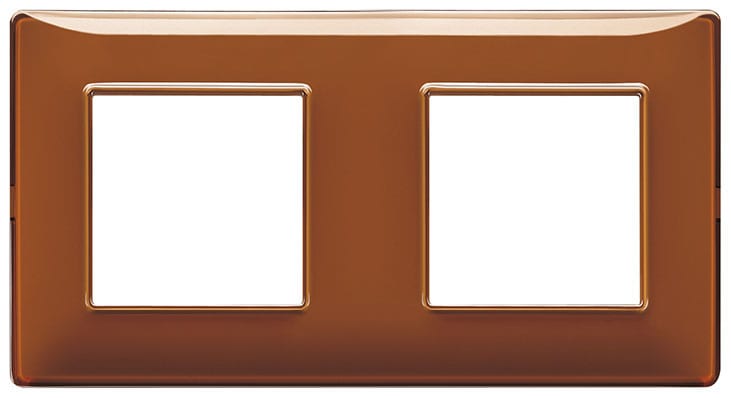 VIMAR SPA - VIW14643.49 PLACCA 4M (2+2) INT71 REFLEX TABACCO