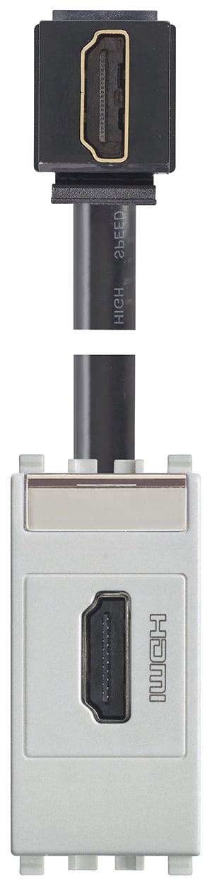 VIMAR SPA - VIW20346.H.N PRESA HDMI 2.1B CON CAVO A 90° NEXT