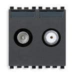 VIMAR SPA - VIW20302.01 PRESA TV-RD-SAT DIRETTA 2 USCITE GRIGIO