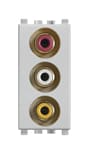 VIMAR SPA - VIW20335.N PRESA CON 3 CONNETTORI RCA NEXT
