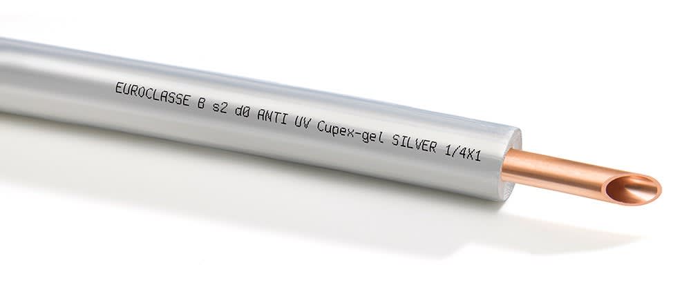 ZETAESSE SPA - ZTS2RGSIGREGC100B ROTOLO RAME CUPEX GEL SILVER IGQ 3/8 X