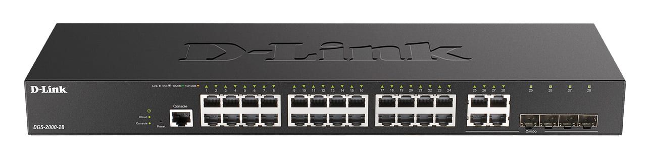D-LINK MEDITERRANEO - DLKDGS-2000-28 SWITCH GEST L2+ 24 X 1GB, 4 X SFP,