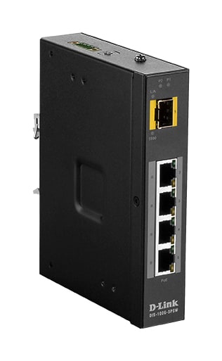 D-LINK MEDITERRANEO - DLKDIS-100G-5PSW SWITCH INDUSTRIAL NONGEST 4XGB POE, 1 X