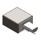 DKC POWER SOLUTIONS - HRCDTA40EFED2AA Alimentazione standard Tipo 2, 200mm + 400mm, 4 poli, 400A