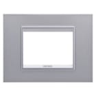 GEWISS - GEWGW16204XA PLACCA LUX 4M METAL ALL.SATI.MONOCHROM