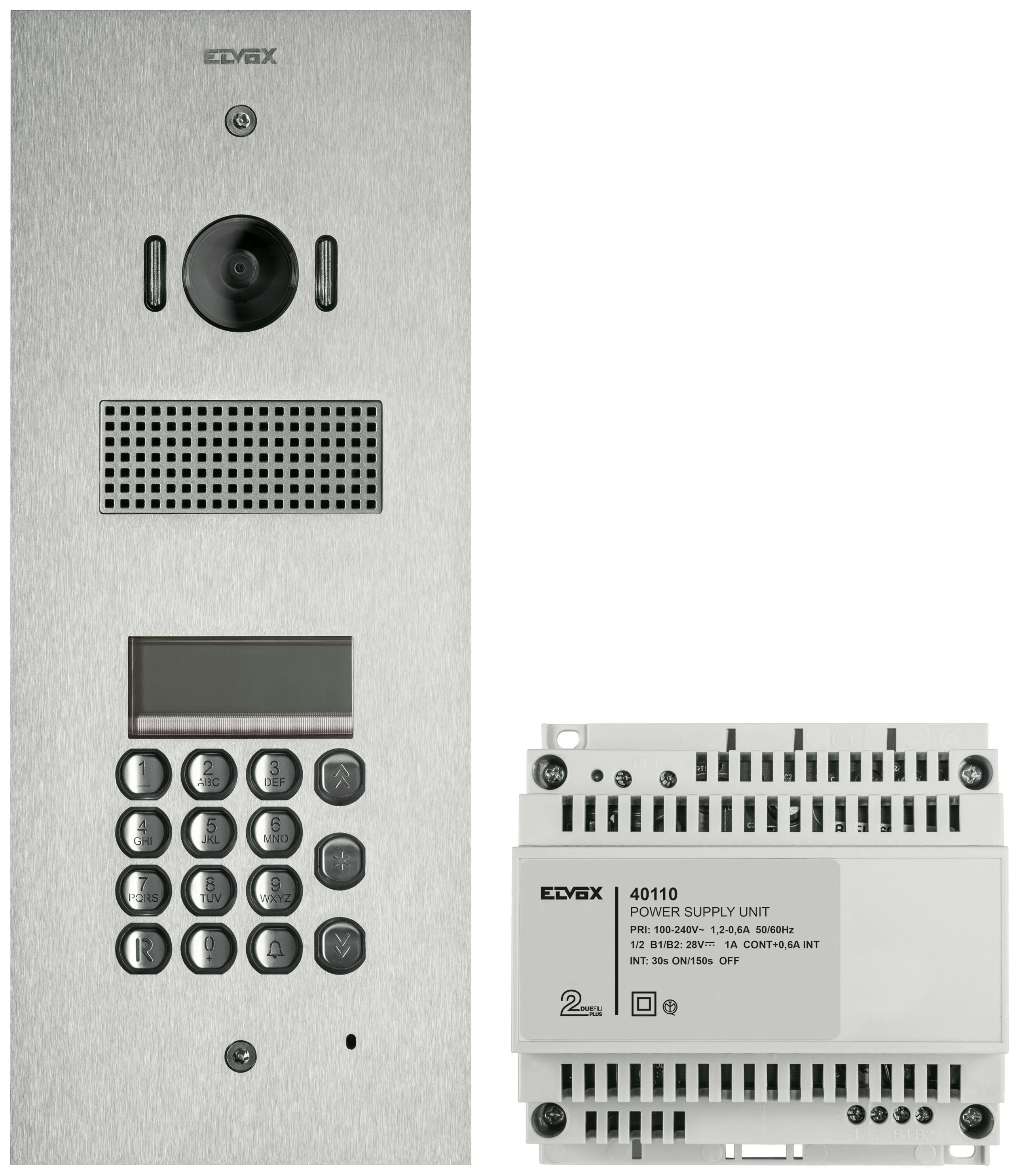 VIMAR SPA - VIWK41541 KIT STEELY 2F+ A/V TAST.+DISP.ACCIAIO