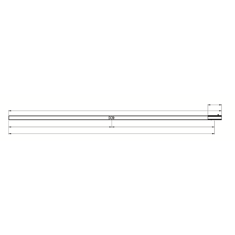 DKC POWER SOLUTIONS - HRCLTC25DSP44AA000 4P 25A CU - Elemento rettilineo 1m - 1 derivzione