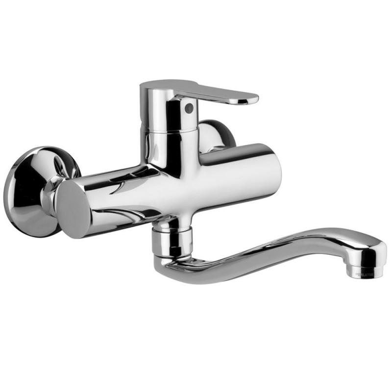 RUBINETTERIA PAFFONI - PFFBLU161CR MIX LAVELLO A MURO BLU