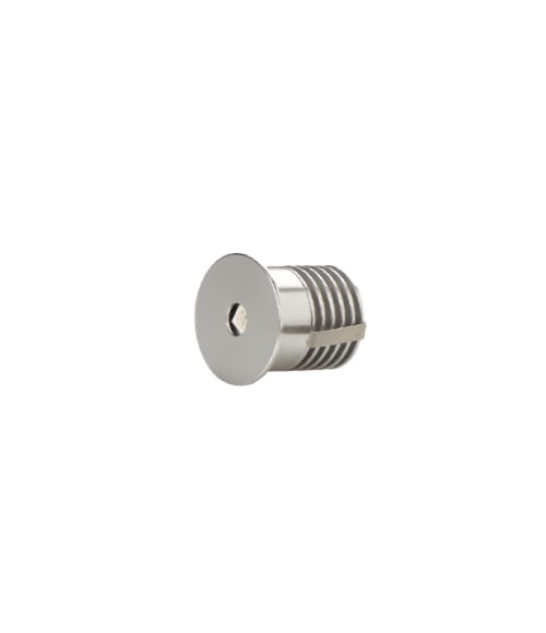 BOBOLI IN LUCE SRL - BBXDL1X1AB PETIT 2W 12VDC CROMATO TONDO LUCE BLU