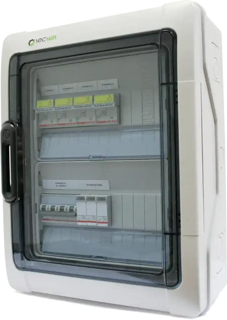 CONTACT ITALIA SRL - IICQCM1604 Quadro di Campo per 4 Stringhe Fotovoltaiche in Parallelo 600 Vdc