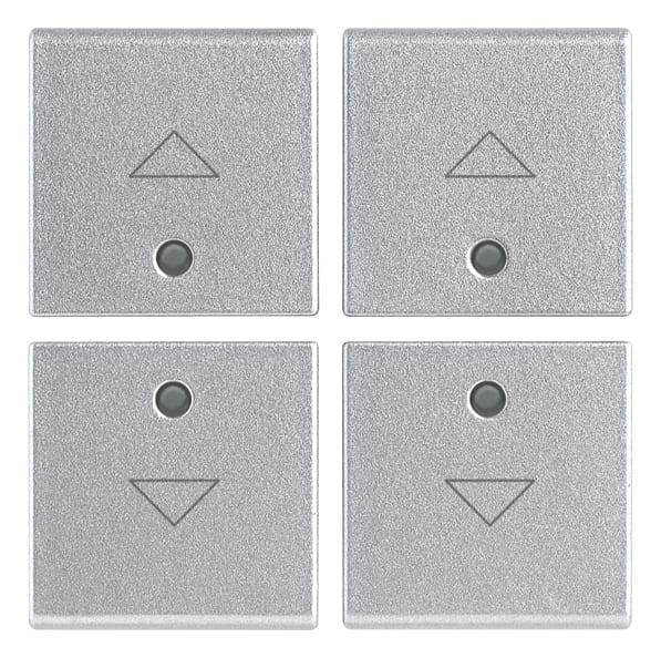 VIMAR SPA - VIWR14841.3.SL QUATTRO MEZZI TASTI 1M FRECCIA SILVER