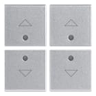 VIMAR SPA - VIWR14841.3.SL QUATTRO MEZZI TASTI 1M FRECCIA SILVER