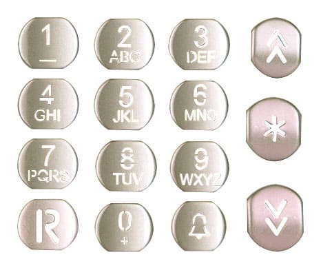 VIMAR SPA - VIWR969 SERIE TASTI ACCIAIO TARGHE ALFANUMERICHE