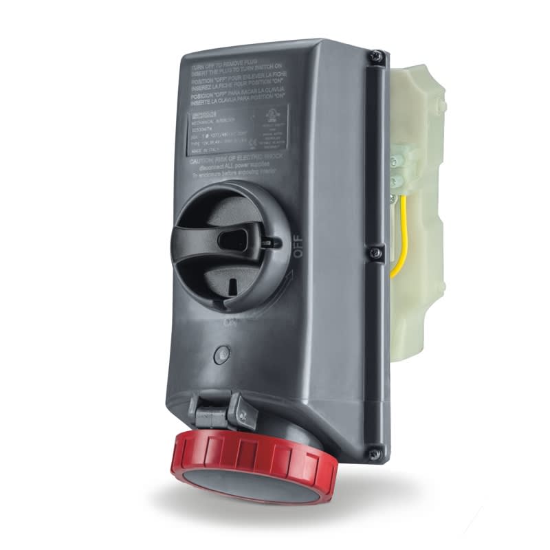 SCAME PARRE SPA - SCASCM430MI7W-NB PRESA INTERBL. 30A 3P 4W 7H