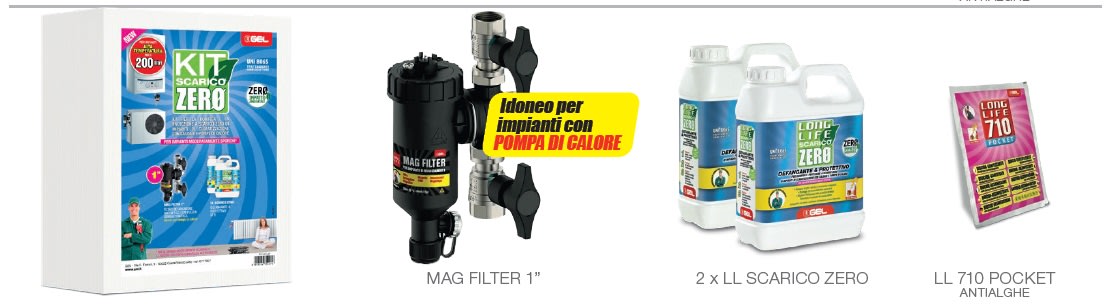 GEL SPA - GE110140120 KIT SCARICO ZERO 200 AT 1